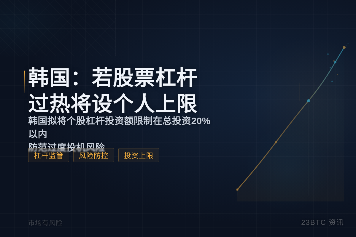 韩国：若股票杠杆过热将设个人上限