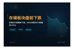存储板块盘前下跌