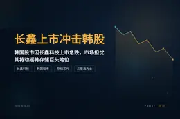 韩媒：长鑫上市冲击韩股