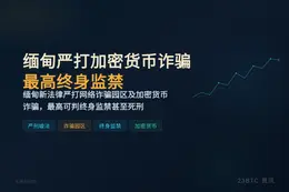 缅甸严打加密货币诈骗 最高终身监禁