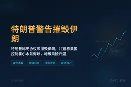 特朗普：与伊朗无协议则轻松摧毁镐山