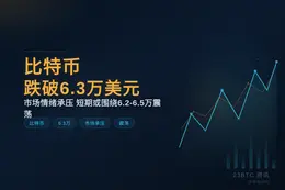 比特币跌破6.3万美元，跌幅3.93%