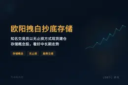 年内最大机会！欧阳拽白抄底存储