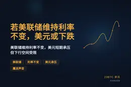 若美联储维持利率不变，美元或下跌