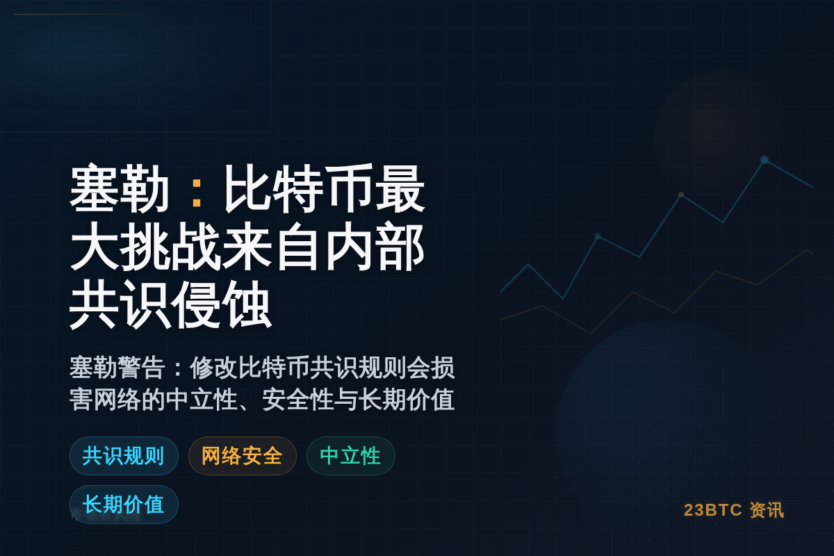 塞勒：比特币最大挑战来自内部共识侵蚀