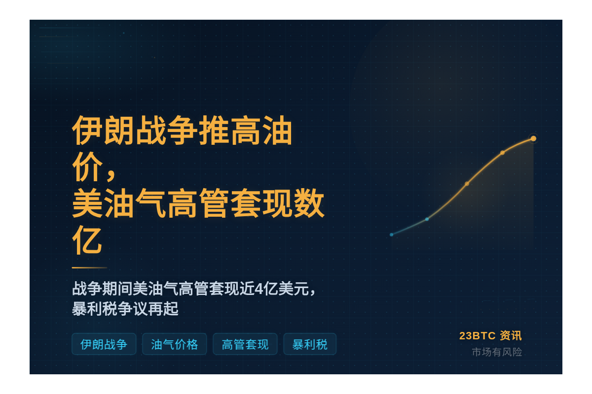 伊朗战争推高油价，美油气高管套现数亿