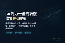 SK海力士盘后转涨收复9%跌幅将开电话会