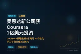 吴恩达AI教育公司获Coursera 1亿美元投资