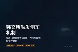 韩交所触发侧车机制，暂停程序化交易5分钟