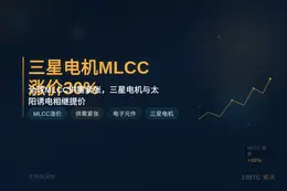 三星电机MLCC 2026年8月涨价3%