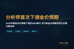 分析师首次下调金价预期