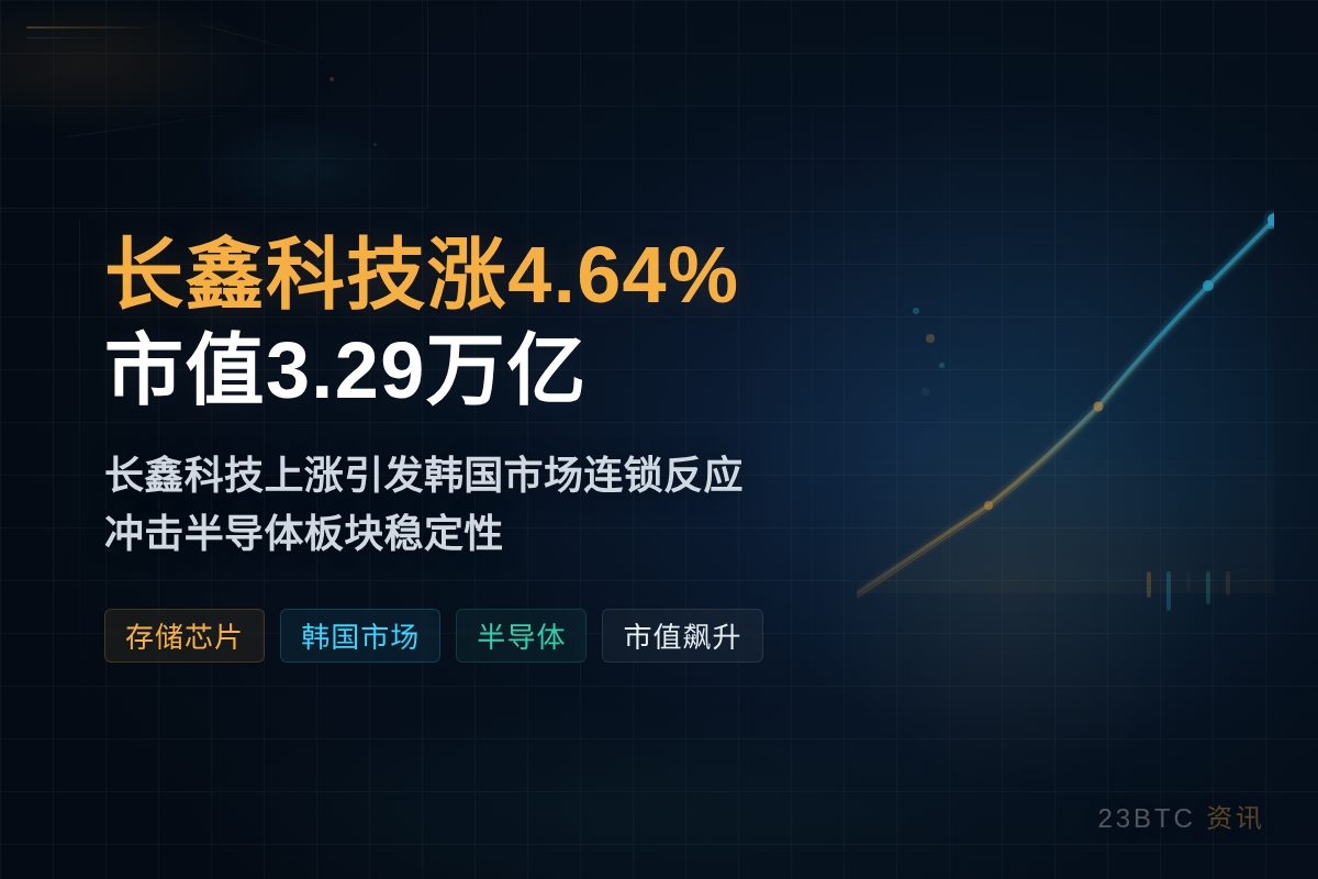 长鑫科技涨4.64%,市值3.29万亿插图1 长鑫科技涨4.64%,市值3.29万亿