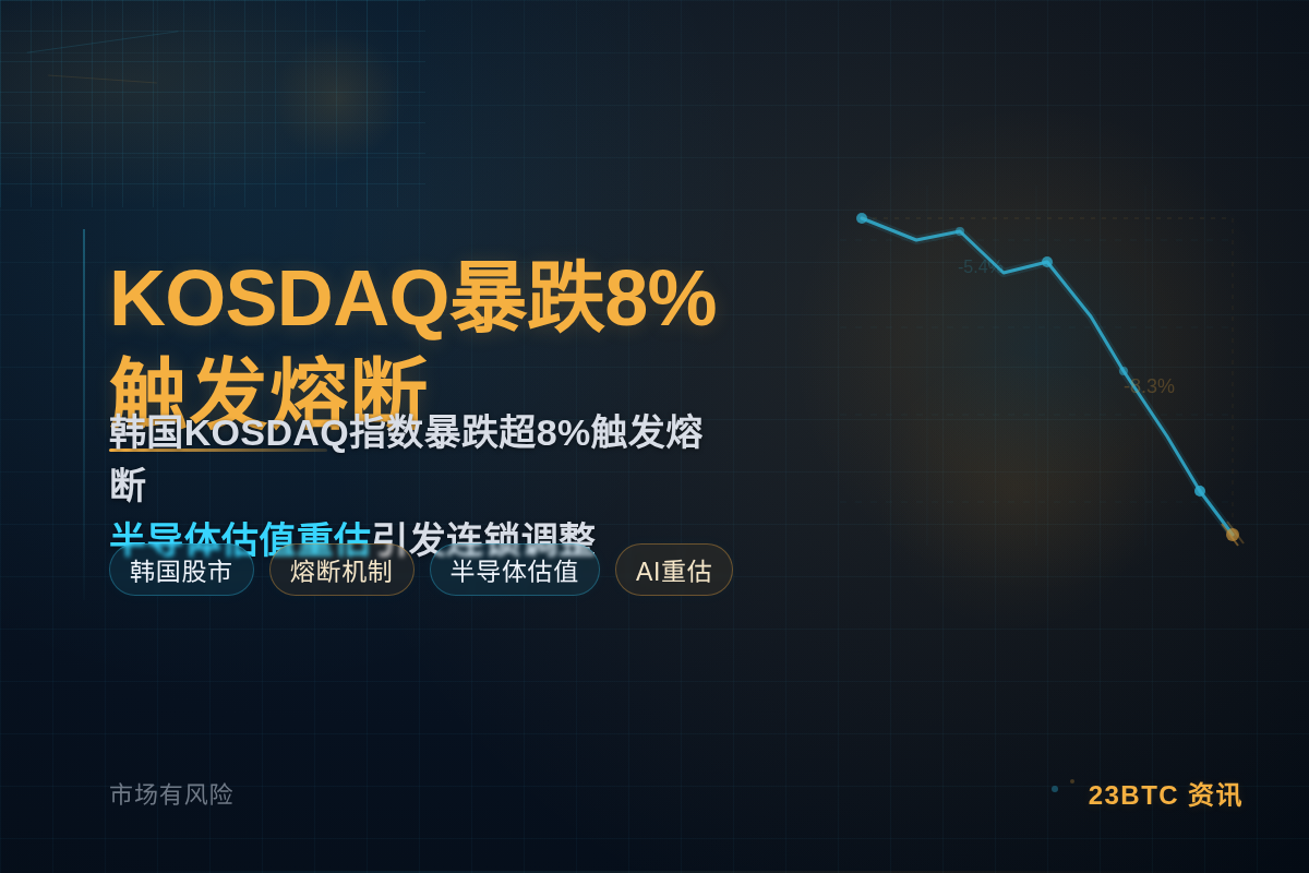 KOSDAQ暴跌8%触发熔断