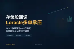 存储股回调，Loracle多单承压