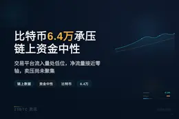 比特币6.4万承压 链上资金中性