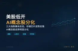 美股低开，AI股分化