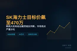 SK海力士目标价飙升至470万韩元