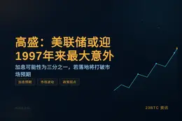 高盛：美联储今日或迎1997年来最大意外