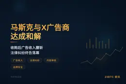 马斯克与X广告商达成和解