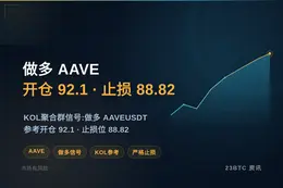 2026-08-03 12:49:05 做多AAVE开仓92.1止损88.82