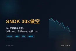 2026-08-13 15:27:44 SNDK 30x做空