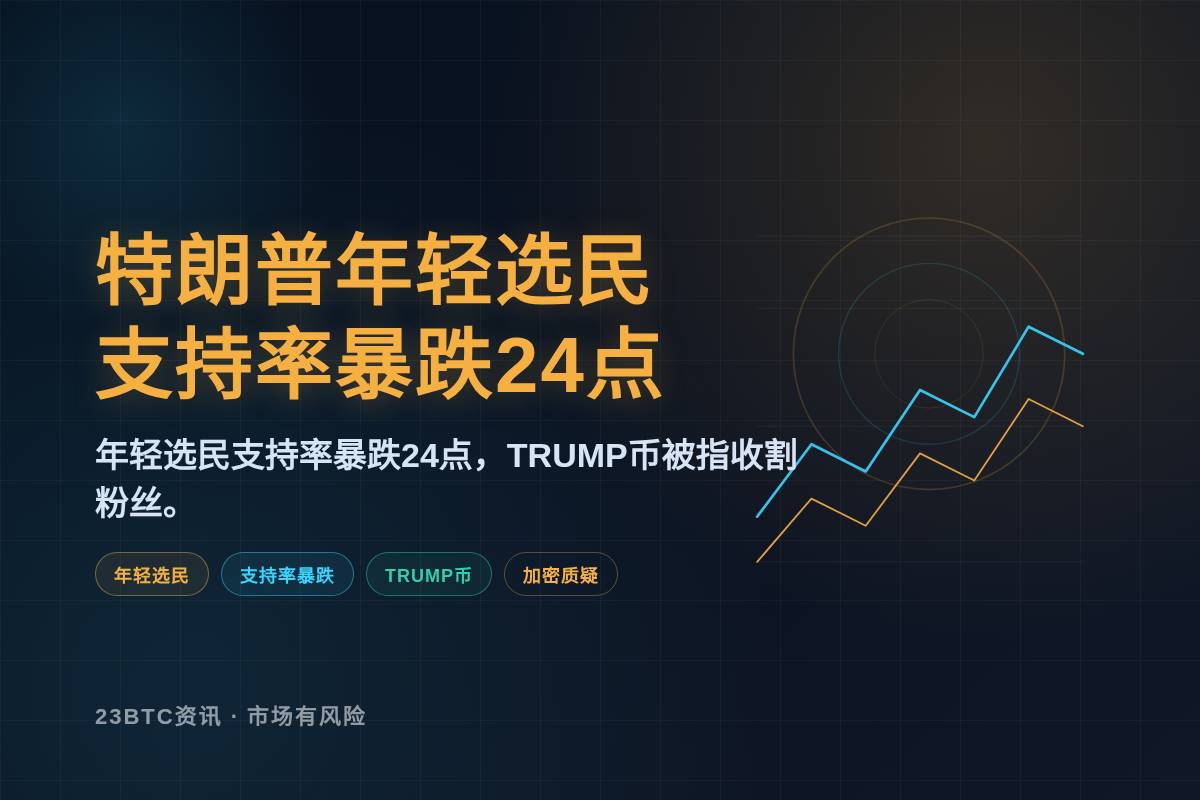 特朗普年轻选民支持率暴跌24点插图1 特朗普年轻选民支持率暴跌24点