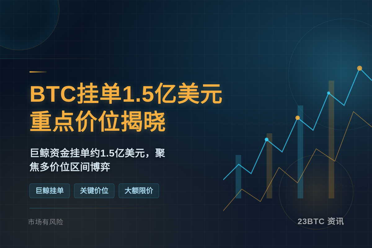 BTC近三日1.5亿美元挂单重点价位揭晓插图1 BTC近三日1.5亿美元挂单重点价位揭晓