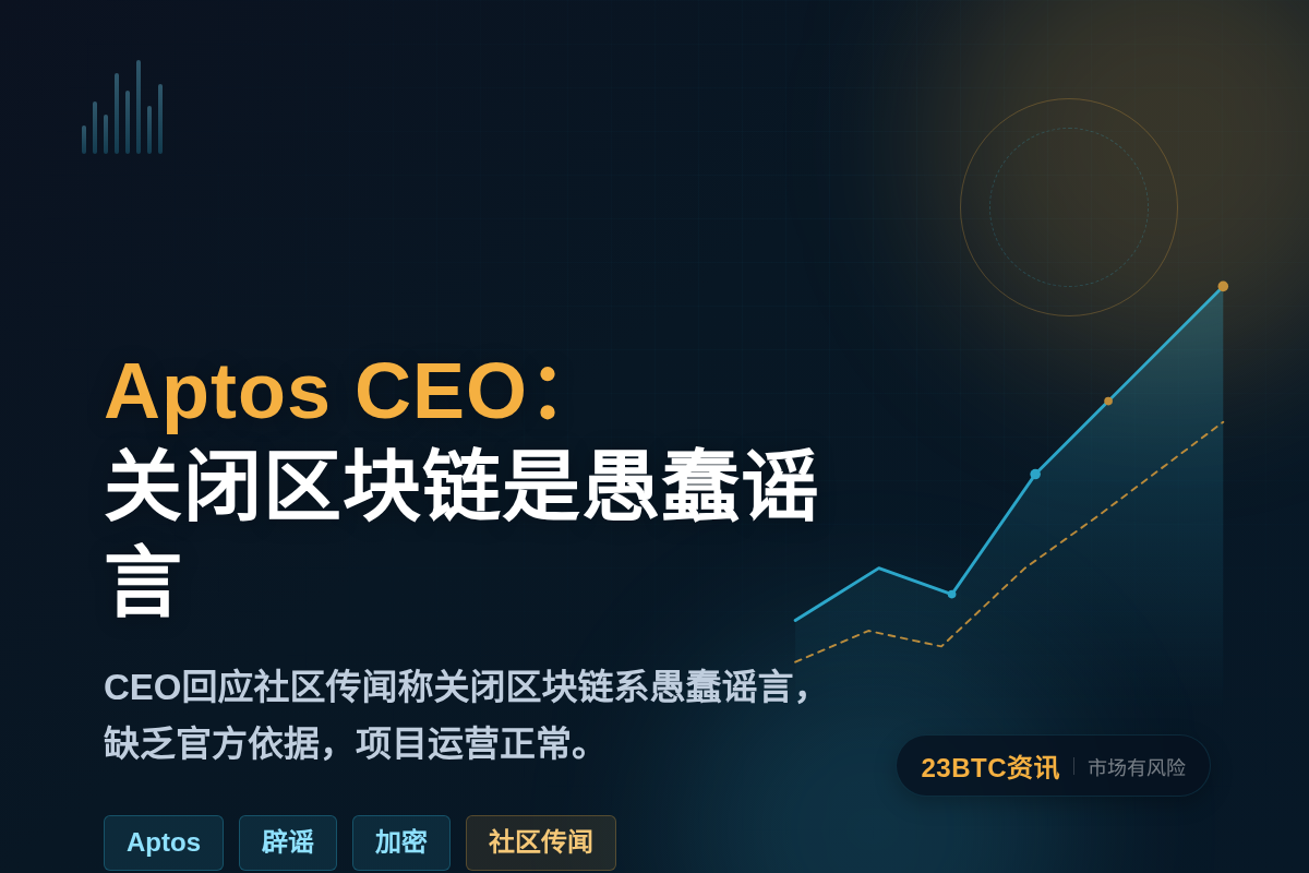 Aptos CEO：半年内关闭区块链是愚蠢谣言