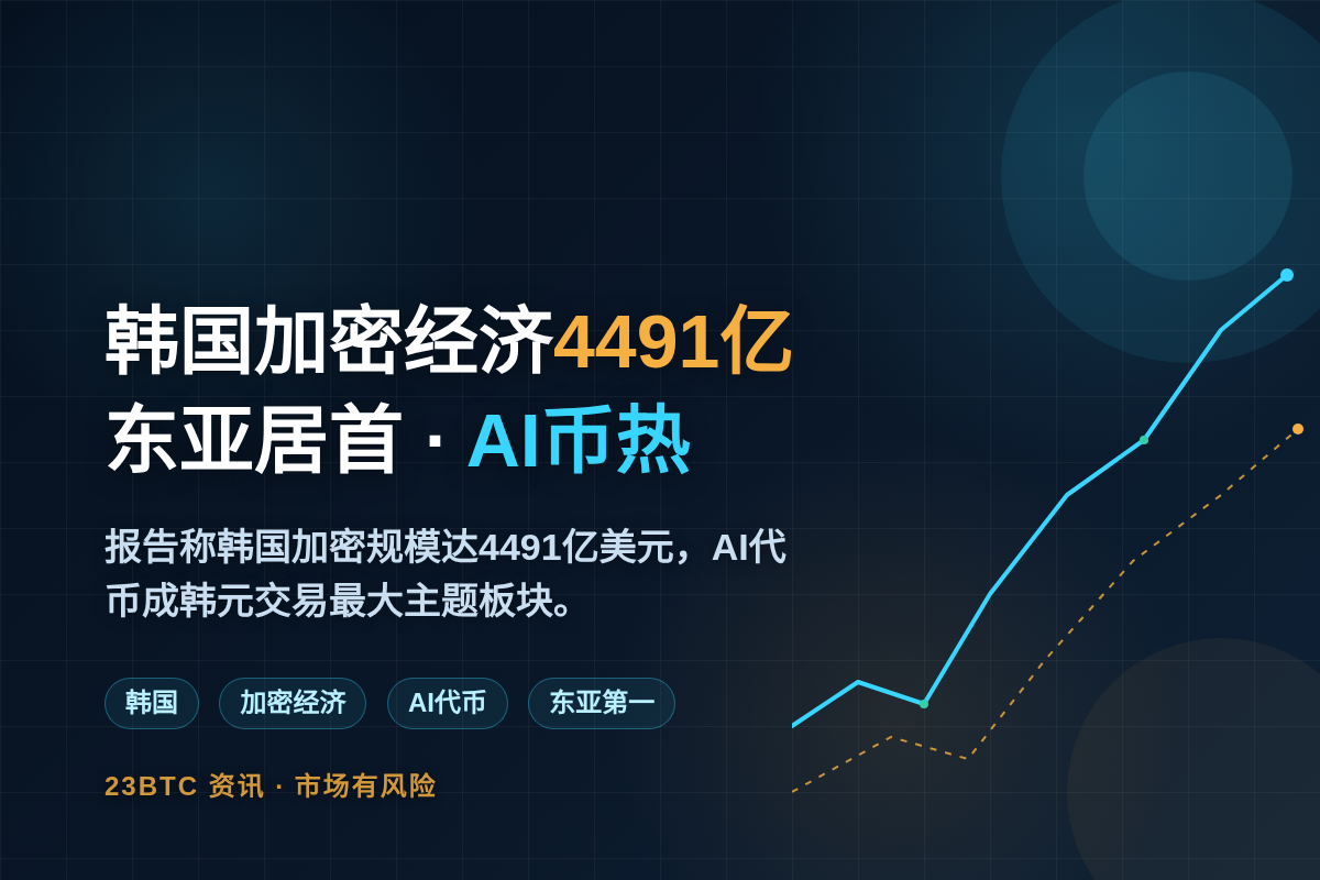 韩国加密经济4491亿东亚居首,AI币热插图1 韩国加密经济4491亿东亚居首,AI币热