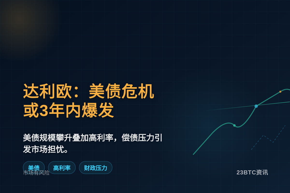 达利欧:美债危机或3年内爆发插图1 达利欧:美债危机或3年内爆发