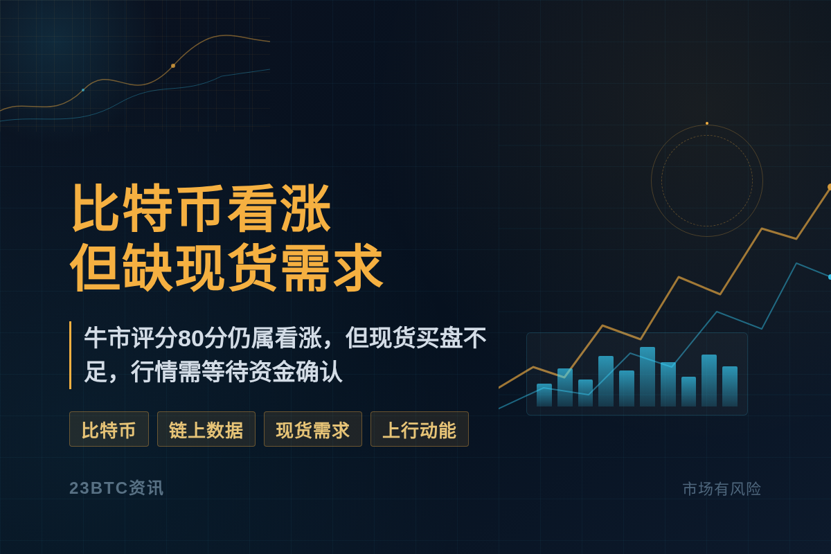 解析：比特币看涨但缺现货需求