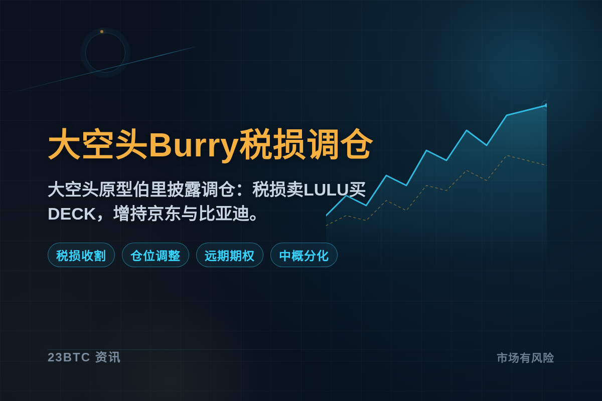 大空头Burry税损卖LULU买DECK