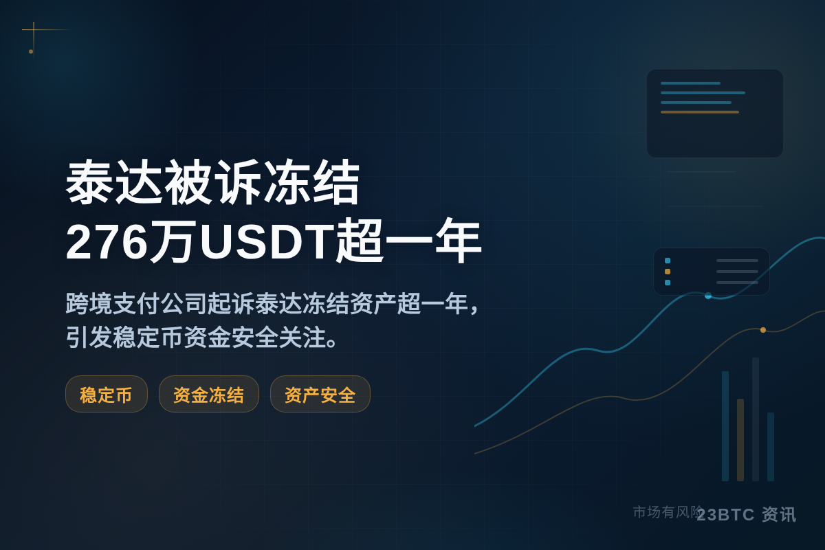 泰达被诉冻结276万USDT超一年插图1 泰达被诉冻结276万USDT超一年
