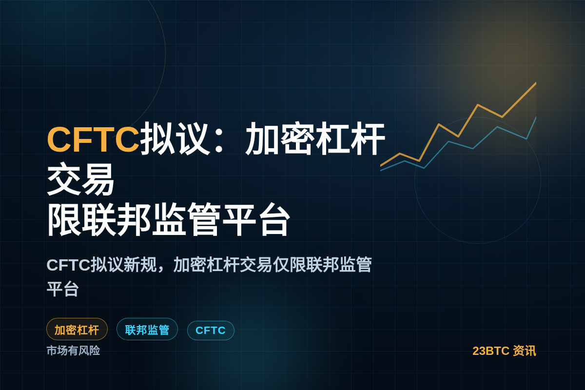 CFTC拟议：加密杠杆交易限联邦监管平台