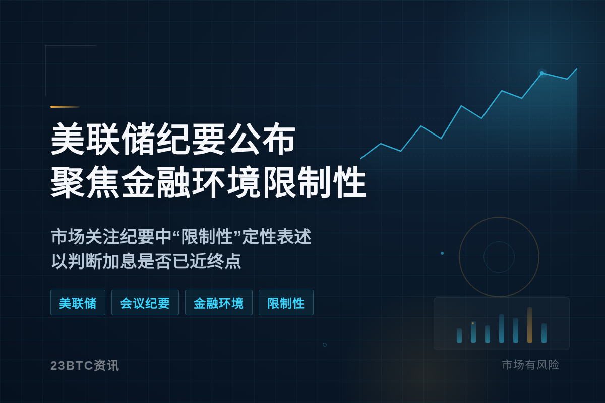 美联储纪要公布，聚焦金融环境限制性