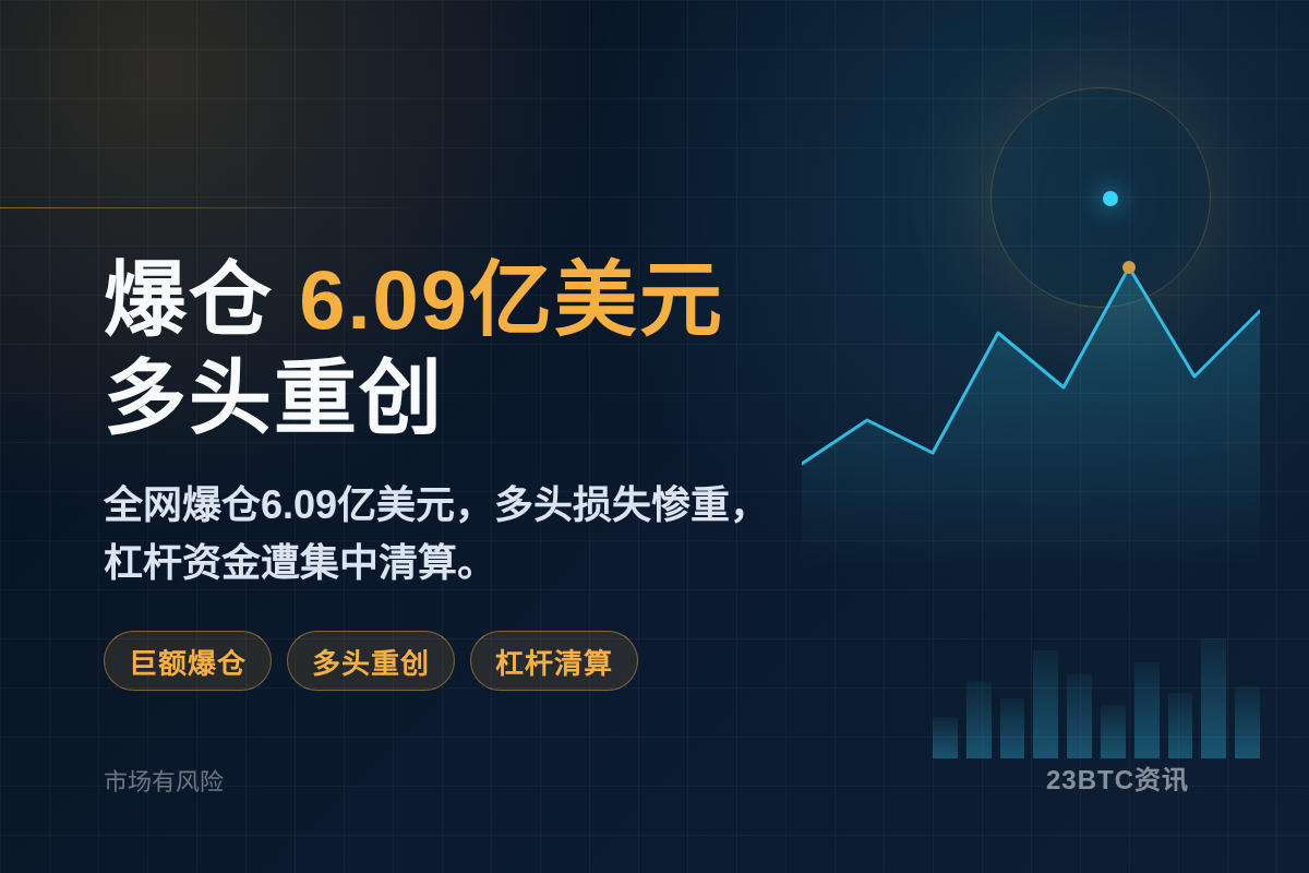 24小时爆仓6.09亿美元，多头重创