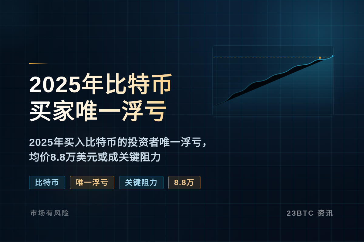 2025年比特币买家唯一亏损,均价8.8万美元插图1 2025年比特币买家唯一亏损,均价8.8万美元