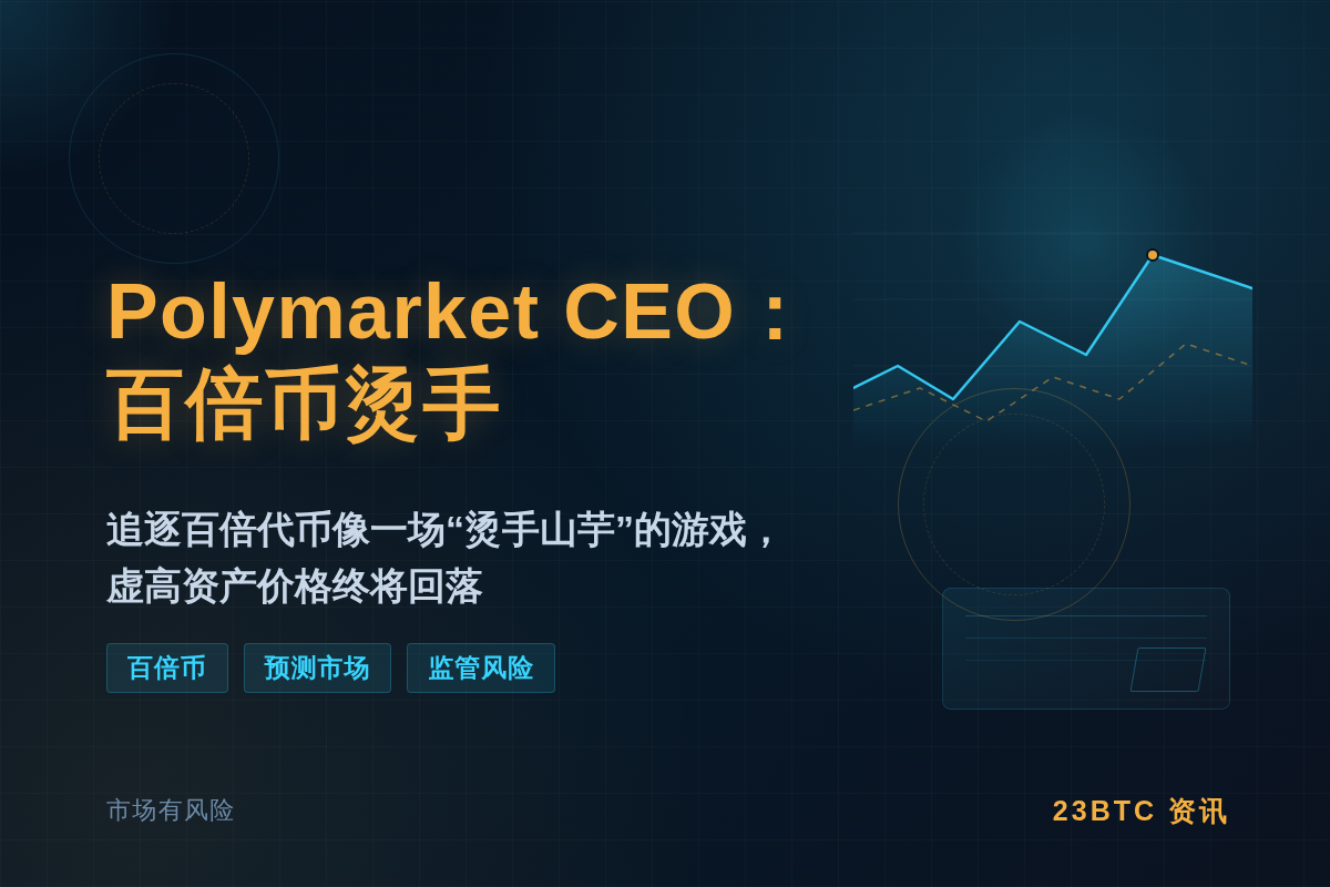 Polymarket CEO:百倍币烫手插图1 Polymarket CEO:百倍币烫手