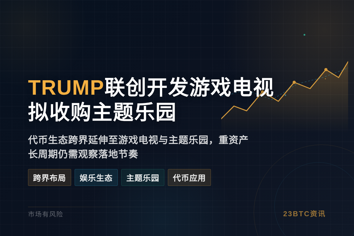 TRUMP联创开发游戏电视，拟收购主题乐园