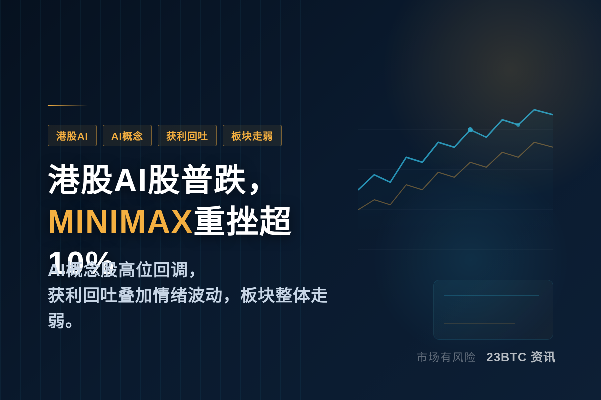 港股AI股普跌，MINIMAX重挫超10%