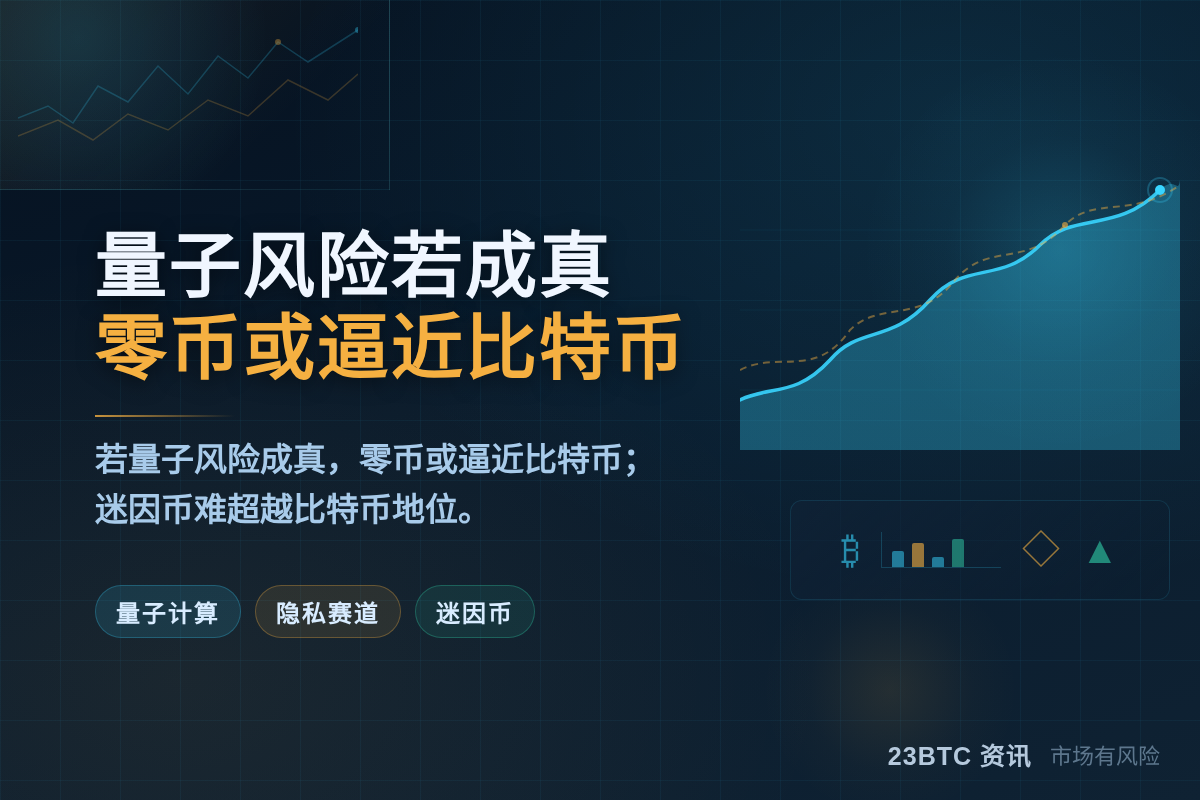 量子风险若成真，零币或逼近比特币，迷因难超越