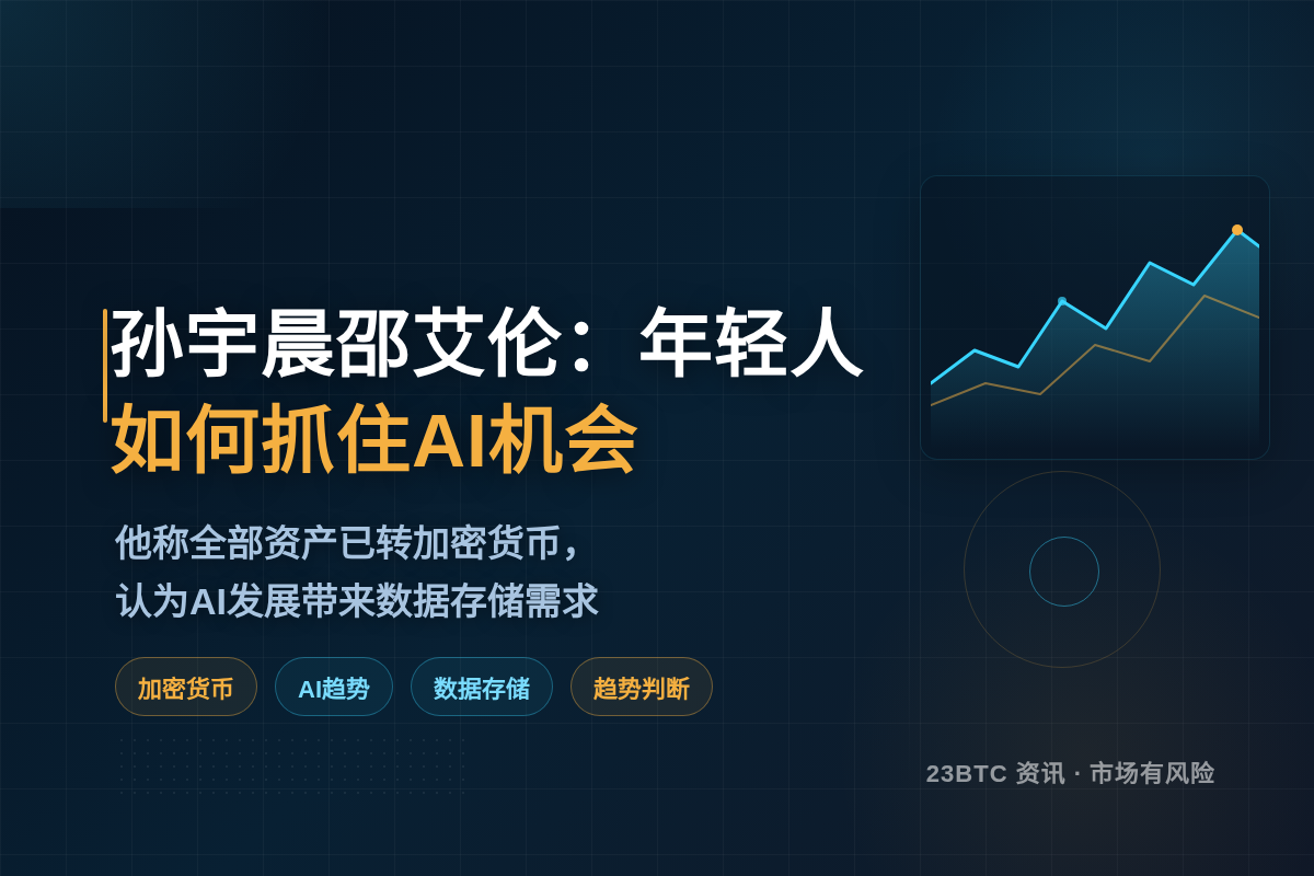 孙宇晨邵艾伦:年轻人如何抓住AI时代机会插图1 孙宇晨邵艾伦:年轻人如何抓住AI时代机会