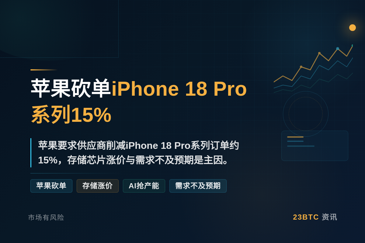 苹果砍单iPhone 18 Pro系列15%插图1 苹果砍单iPhone 18 Pro系列15%