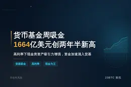 货币基金周吸金1664亿美元创两年半新高