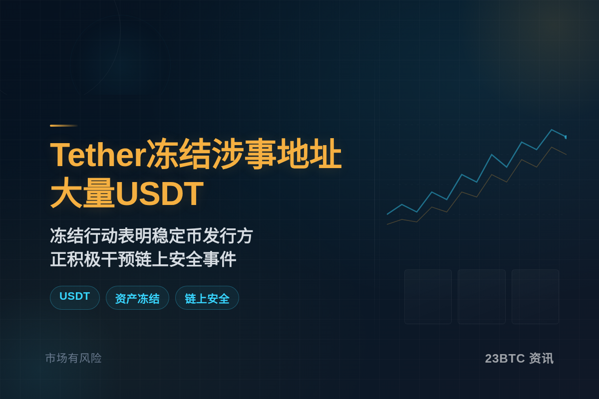 Tether冻结涉事地址大量USDT