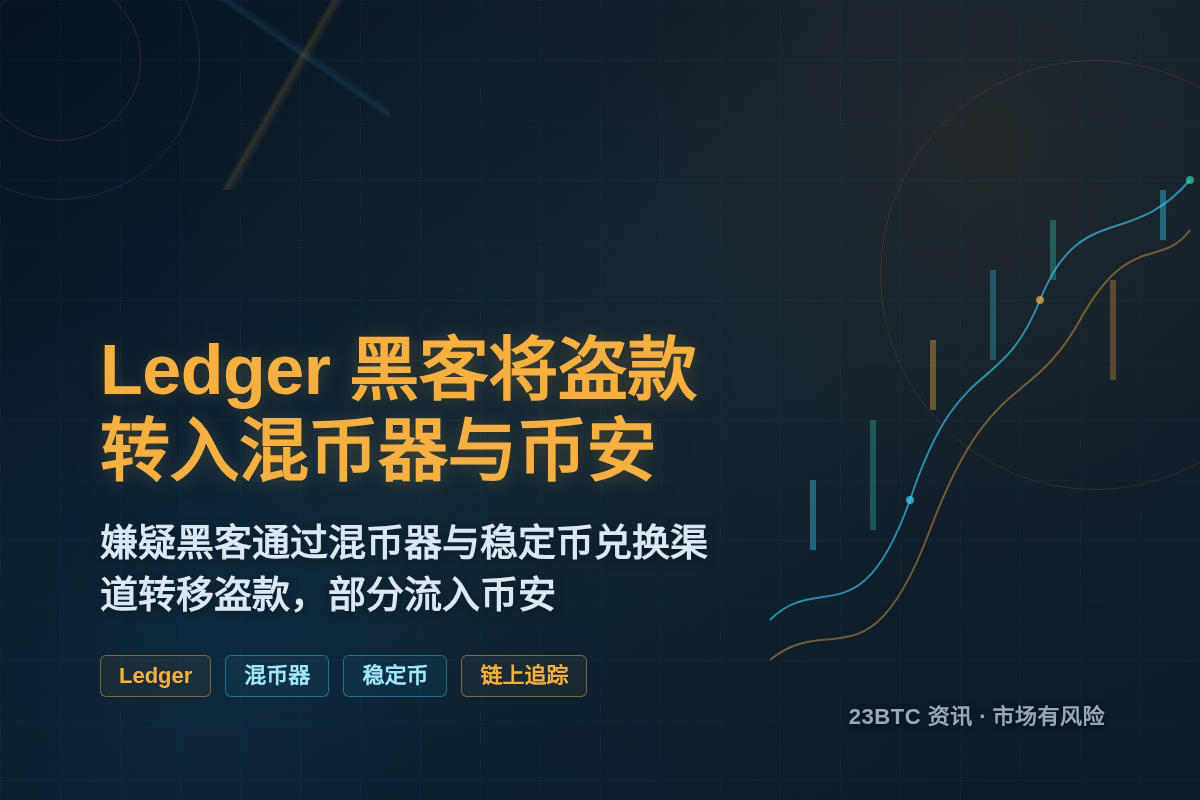 Ledger黑客将盗款转入混币器与币安