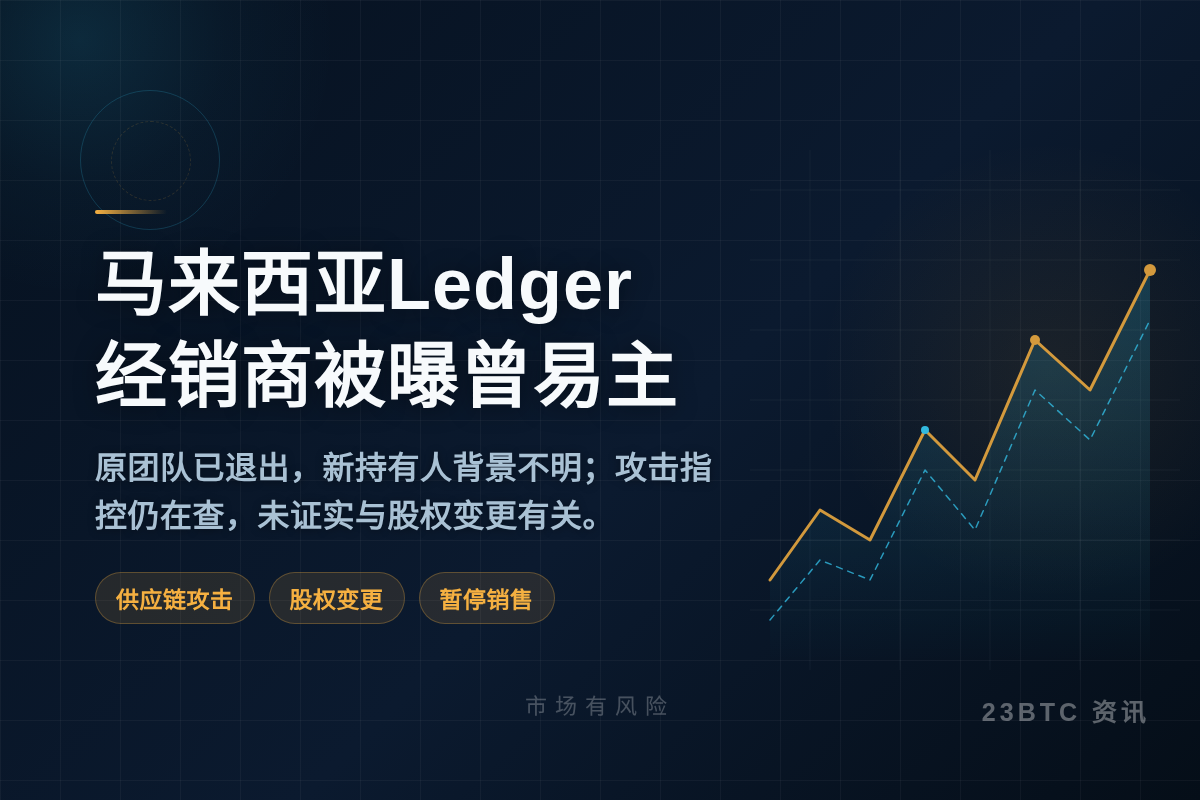 马来西亚Ledger经销商被曝曾易主插图1 马来西亚Ledger经销商被曝曾易主