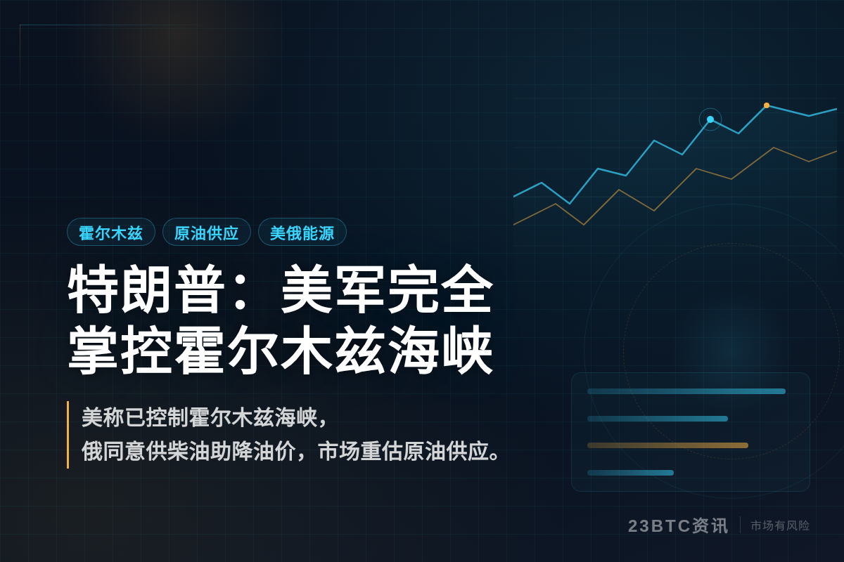 特朗普：美军完全掌控霍尔木兹海峡