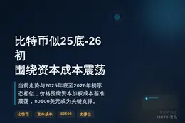 比特币似25底-26初，围绕资本成本震荡