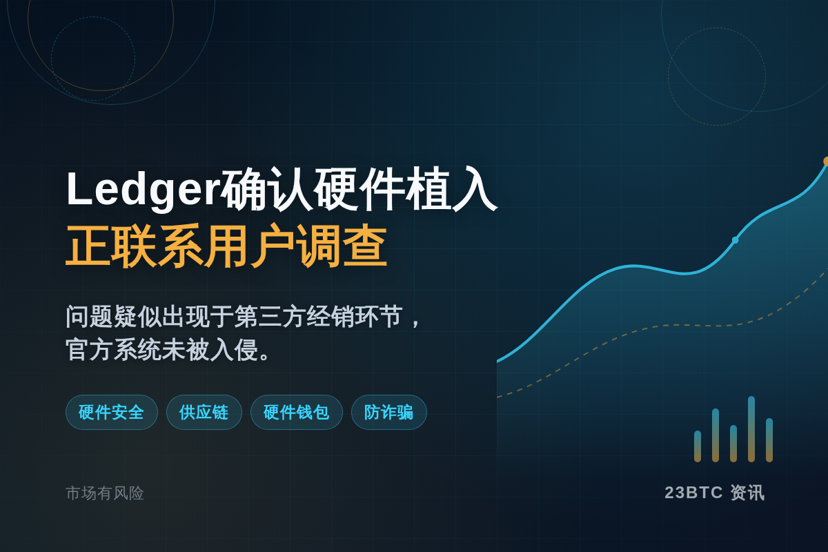 Ledger确认硬件植入，正联系用户调查